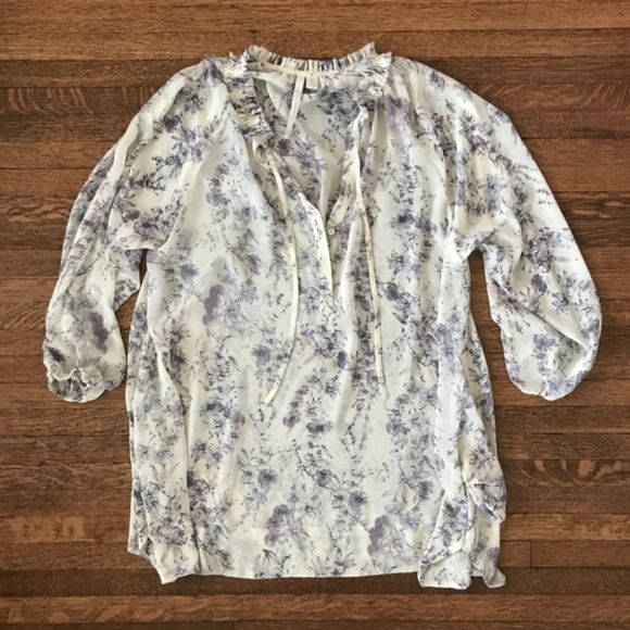 LC Laurel Conrad Chiffon Tunic - Picture 2 of 8